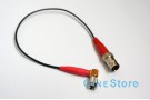 кабель 2,5мм переходник SDI угловой mini BNC на BNC Female 0,3m